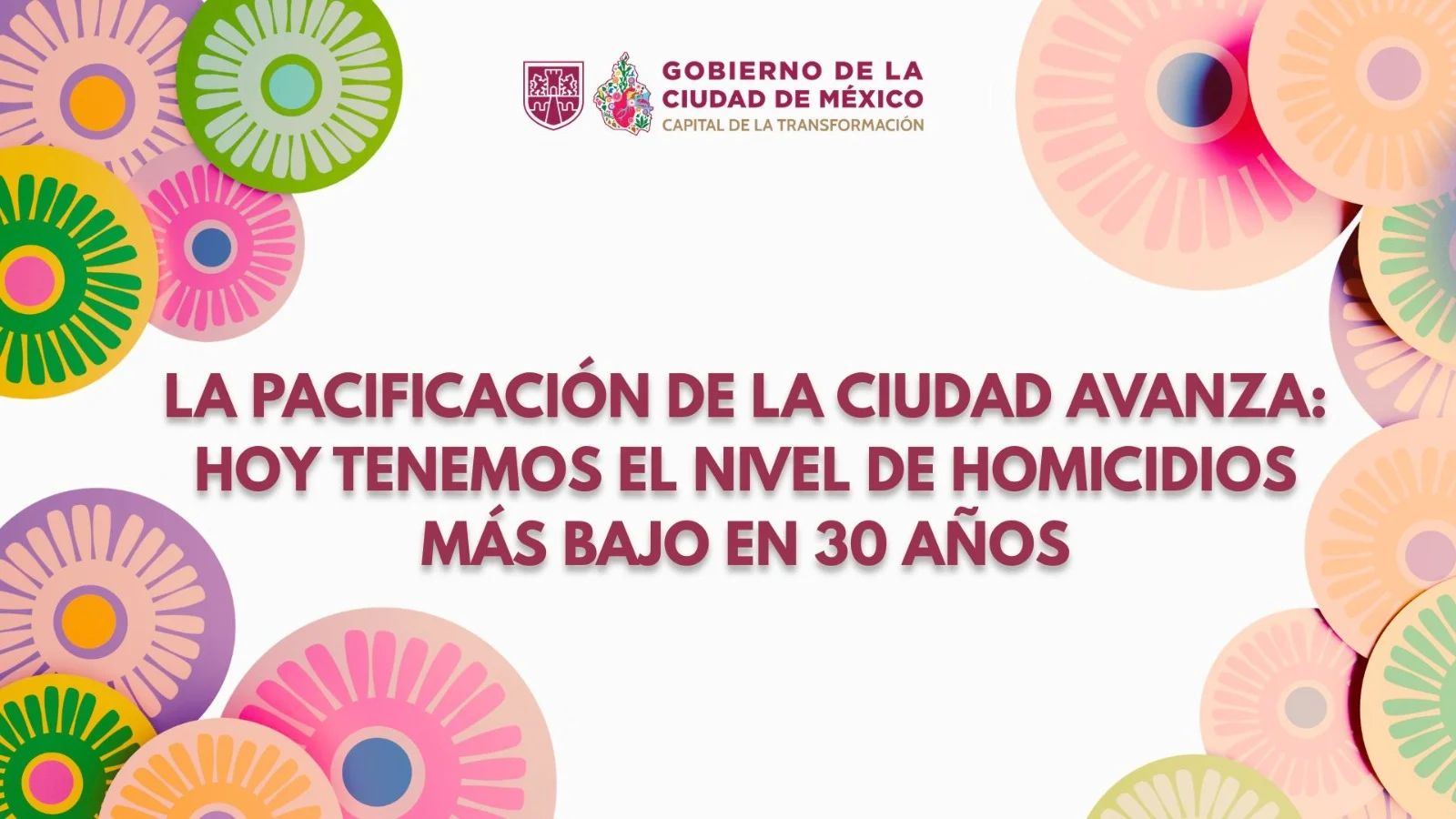Fotografía del boletín oficial: La Ciudad de México con Mínimos Históricos en la Baja de Delitos, lo que permitió un aumento en los niveles de percepción de Seguridad en esta Capital: Clara Brugada