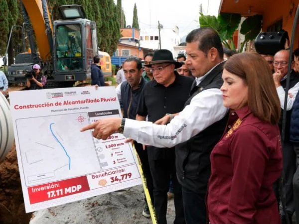 Fotografía del boletín oficial: Con obras que protegen a las familias, Gobierno del estado transforma Zacatlán