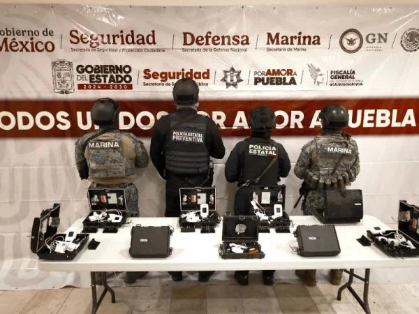 Fotografía del boletín oficial: Fuerzas de seguridad ubican y desmantelan sistema de video vigilancia ilegal en Tepeaca