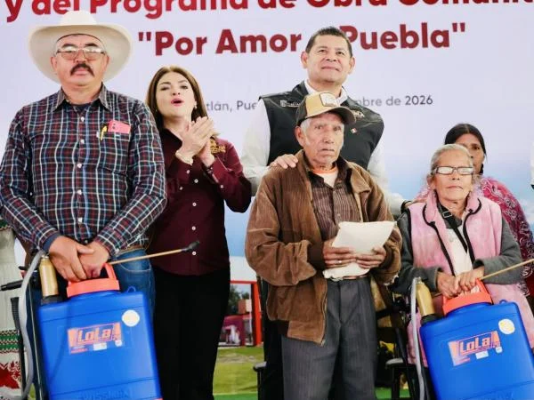 Fotografía del boletín oficial: Transformación del campo y obra comunitaria fortalecen bienestar en la Sierra Norte.