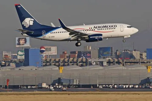 Fotografía de Aeroméxico que acompaña la investigación publicada por La Jornada