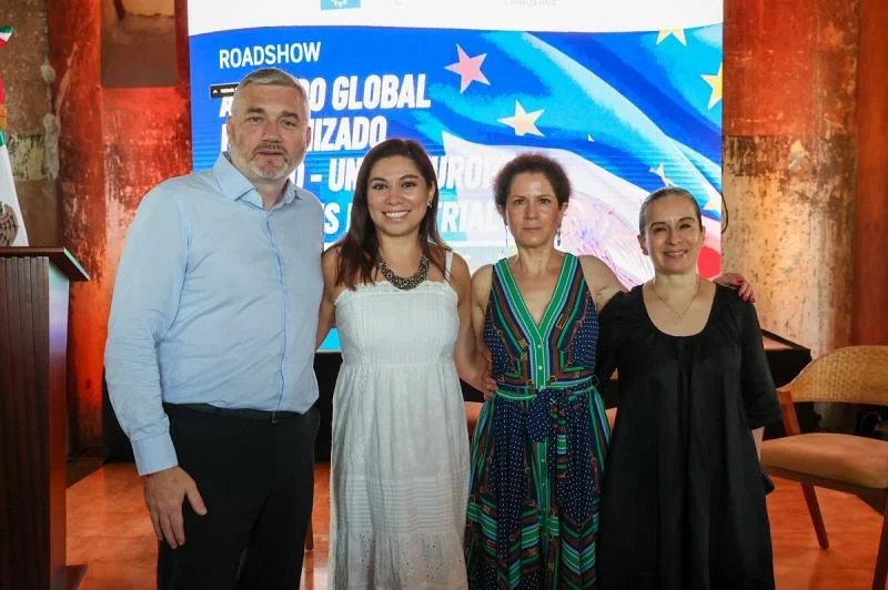 Participantes en el encuentro de Yucatán y la Unión Europea sobre comercio y economía circular